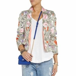 Alice + Olivia Multicolor Sequin Blazer